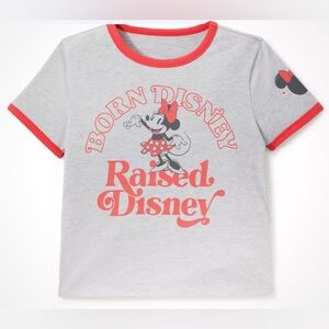 Minnie Mouse ''Born Disney Raised Disney'' Ringer T-Shirt for Women